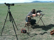 Hunting prairie dogs in Montana is great fun. Long range hunting with long range rifles is a great experience with a hunting guide from Redbone Outfitting.